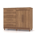 Cômoda Sapateira Sirius 2 Portas 5 Gavetas Vr Nature Brisa