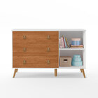 Cômoda Sapateira Taty 3 Gavetas 1 Porta Retrô Charme Nature