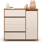 Comoda Sapateira Topazio Quarto Com Pés Madeira Maciça