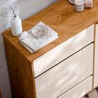 Comoda Sapateira Topazio Quarto Com Pés Madeira Maciça