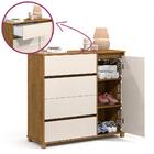 Comoda Sapateira Topazio Quarto Com Pés Madeira Maciça