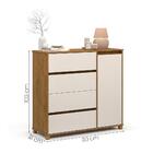 Comoda Sapateira Topazio Quarto Com Pés Madeira Maciça