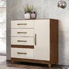 Cômoda Sapateira Vênus 1 Porta E 4 Gavetas Com Pés - Moval