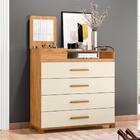 Cômoda Scarlet Carvalho Off White Com Espelho