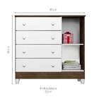 Cômoda Selena 4 Gv Amadeirado E Branco