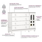 Cômoda Selena Grand 4 Gv Branco