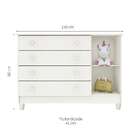 Cômoda Selena Grand 4 Gv Branco