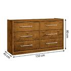 Cômoda Sevilla 6 Gavetas Freijó Minastex