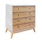 Cômoda Sing Retrô 4 Gv Branco E Natural