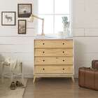 Cômoda Sing Retrô 4 Gv Branco E Natural