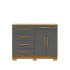 Cômoda Sirius Nature/alasca - Vila Rica