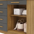 Cômoda Sirius Nature/alasca - Vila Rica