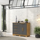 Cômoda Sirius Nature/alasca - Vila Rica