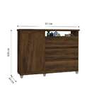 Cômoda Sky 1 Pt 3 Gv Freijó