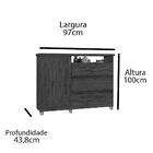 Cômoda Sky 1 Pt 3 Gv Freijó