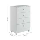 Cômoda Soft Life 4 Gv Branca