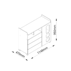 Cômoda Sol Naturale Off White - Gelius