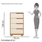 Cômoda Sole 4 Gavetas - Pr Móveis