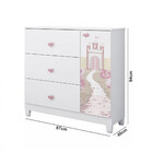 Comôda Sophia Estrela Infantil Em Madeira