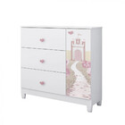 Comôda Sophia Estrela Infantil Em Madeira