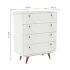 Cômoda Stanza Plus 4 Gv Branca