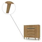 Cômoda Stencil 120cm 2 Portas 4 Gavetas Nature Tana Decor