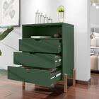 Cômoda Stilus 3 Gavetas Verde Oliva
