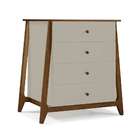 Cômoda Stoka 4gv Nogal E Bege