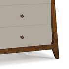 Cômoda Stoka 4gv Nogal E Bege