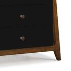 Cômoda Stoka 4gv Nogal E Preto