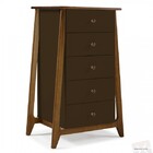 Cômoda Stoka 5 Gavetas - Máxima Nogal/marrom Escuro