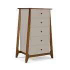 Cômoda Stoka 5gv Nogal E Bege