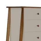 Cômoda Stoka 5gv Nogal E Bege