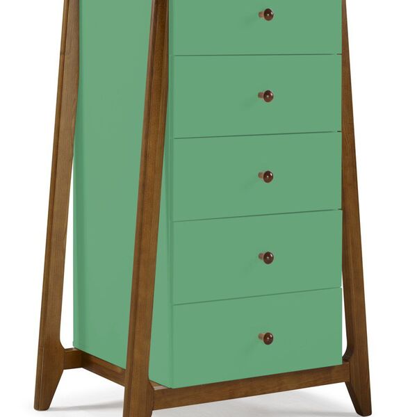 Cômoda Stoka Com 5 Gavetas - Verde - M824
