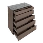 Cômoda Suellen Cinza Com Gaveta Organizadora