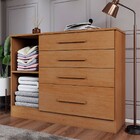 Cômoda Summit 1 Porta 4 Gavetas Cinamomo - Panorama Móveis