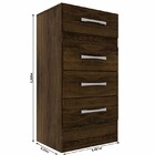 Comoda Suprema 4 Gavetas Cacau