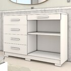 Cômoda Tailândia 2 Portas 5 Gavetas Branco - Panorama Móveis