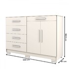 Cômoda Tailândia 2 Portas 5 Gavetas Branco - Panorama Móveis