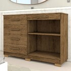 Cômoda Tailândia 2 Portas 5 Gavetas Imbuia Rústico - Panorama