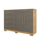 Cômoda Tailândia 2 Portas 5 Gavetas Nature/alasca - Panorama