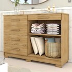 Cômoda Tailândia 2 Portas 5 Gavetas Nature/brisa - Panorama M