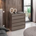 Comoda Tampo De Vidro 5 Gavetas 010059 Dcasa