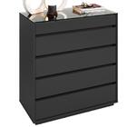 Comoda Tampo De Vidro 5 Gavetas 010059 Dcasa