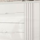 Cômoda Texas 2 Portas E 4 Gavetas Branco Moval