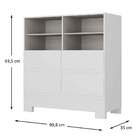 Cômoda Theo 4 Gavetas Branco - Moville