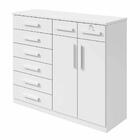 Cômoda Toronto 2 Portas 8 Gavetas Lopas Branco