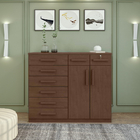 Comoda Toronto 2 Portas 8 Gavetas - Lopas Frassino