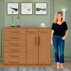 Cômoda Toronto 2 Pt 8 Gv Amêndoa Clean