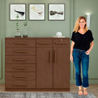 Cômoda Toronto 2 Pt 8 Gv Imbuia Clean